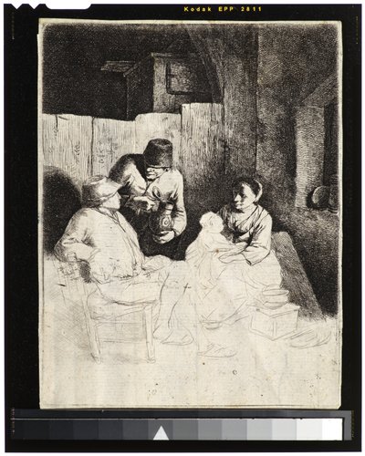 Mother and Child with Peasants in a Tavern by Cornelis Pietersz Bega